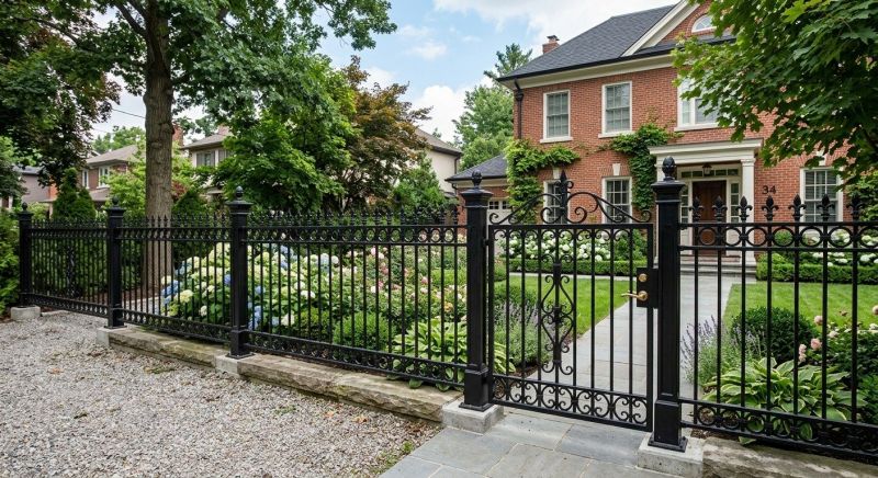 Gothic Iron Fence Installation in Alpharetta, GA
